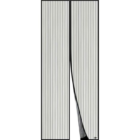 Moustiquaire magnétique pour portes fenêtres moustiquaire magnétique réglable protection anti-moustiques installation facile pour portes et fenêtres (120 x 240 cm) (1/5)