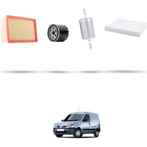 Kit tagliando 4 filtri compatibile con Nissan Kubistar 1.2 16v 55kw Dal 2003 (1/5)