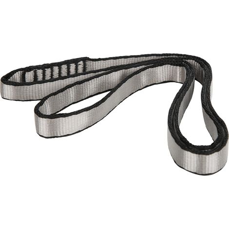 Sangle d'escalade 22KN / 4840lb en polyester 16mm pour alpinisme, rappel, randonnée et situations d'urgence, couleur grise (1/5)