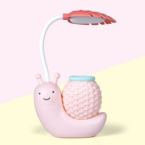 LAN-USB-Tischlampe, USB-Ladefunktion, Augenschutz für Kinder, Schnecken-Design, wiederaufladbare Mini-LED-Tischlampe, augenschonendes Nachtlicht fürs Schlafzimmer (1/5)
