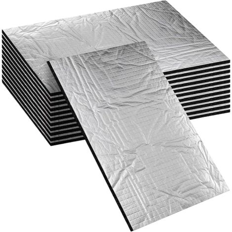 12 Pièces Acoustique Pour Voitures, Mousse Acoustique Blanche, Isolant Thermique Voiture Collant, Mousse Isolante Phonique Haut Parleur Voiture, Isolation Phonique, Isolation Thermique (1/5)