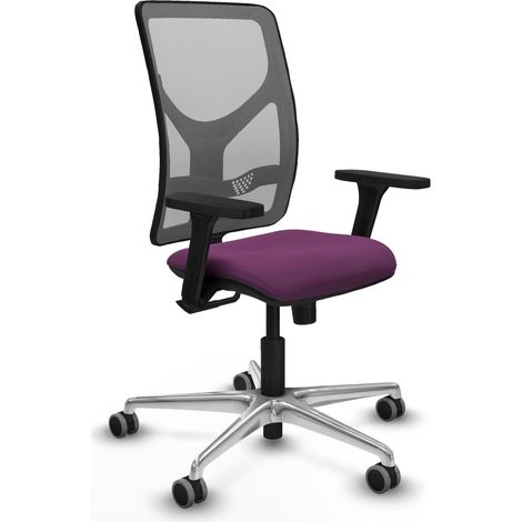 Chaise de bureau piqueras y crespo Motilla noir mousse épaisse (1/2)