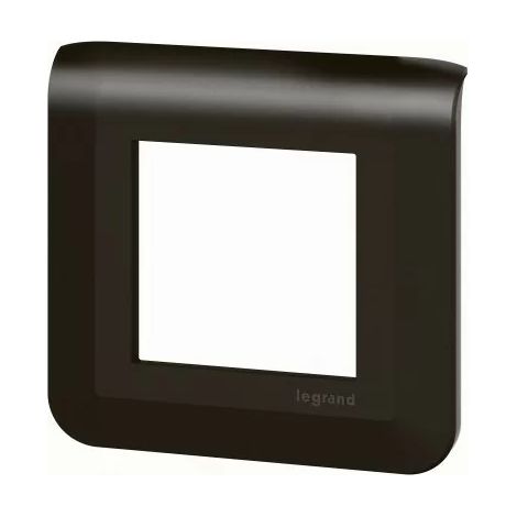 Legrand 079042L Plaque de finition Mosaic 2 mod. noir mat