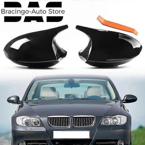 Passend für BMW E90 E91 2005-2007 E92 E93 E81 E82 E88 E87 E88 Vor-Facelift Glänzend Schwarz Außenspiegelkappen Ersatz--