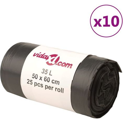 250 sacs-poubelle noirs de 35 litres (1/5)
