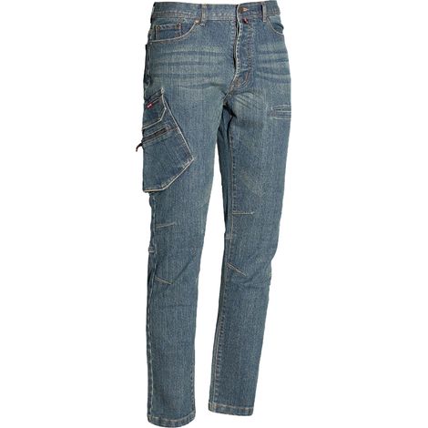 Industrial Starter Jeans Pantalón de trabajo elástico 8025BP - M