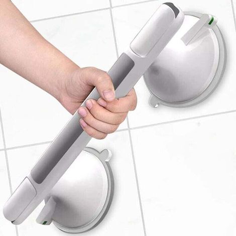 Barre d'appui WC avec ventouse, poignée de sécurité murale pour salle de bain, douche, adaptée aux enfants et seniors (1/5)