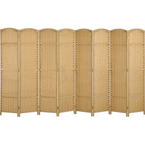 Paravent pliable en 8 parties, cloison de séparation pour salon, chambre, bureau, etc (1/5)