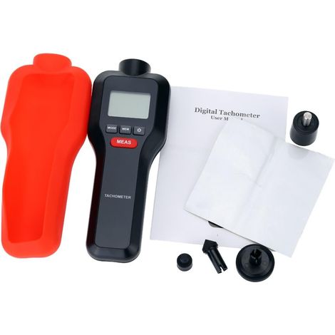 MIMOSON-Compteur de vitesse numérique, tachymètre 2 en 1 sans contact et avec contact (1/4)