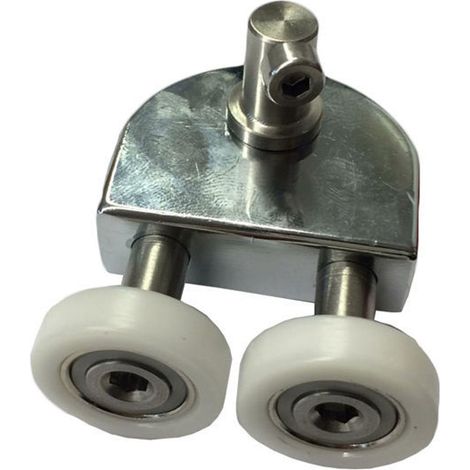 Ricambio coppia ruote con mezzaluna Live Round cromo Megius A80094/R