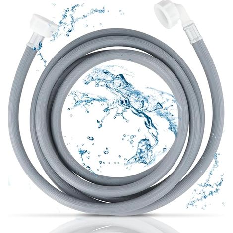 Washing Machine Hose Universal Water Supply Right Angled Grey water inlet hose suitable for washing machine and dishwasher with universal connection (1/5)