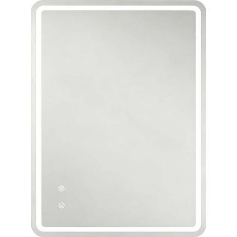 Espejo de baño LED 60x80 cm con antihumedad, regulable, 3 temperaturas, sin marco (1/5)