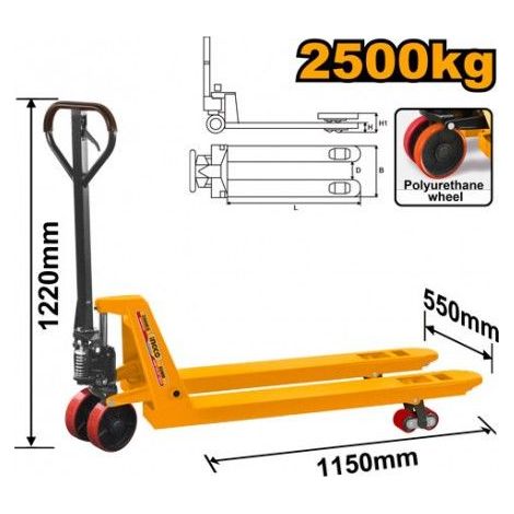Transpallet 2500 kg