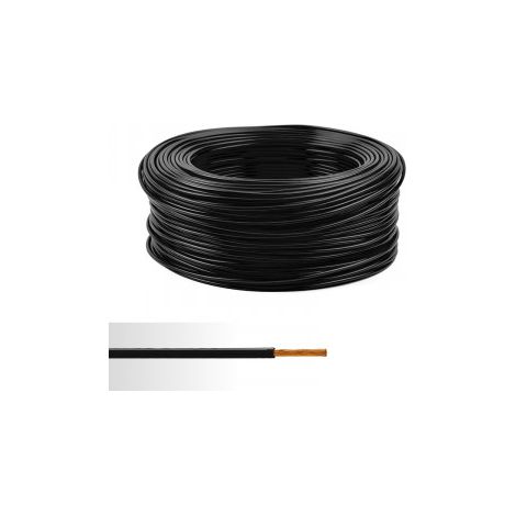 Fil électrique souple ho7v-k 1mm2 noir (prix au m)