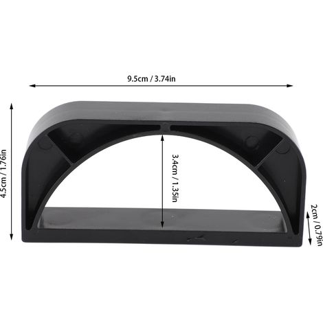 Ortviai Support Aimanté pour Cuillère à Glace en ABS pour Distributeur Opal 1.0 et 2.0, Noir (1/4)