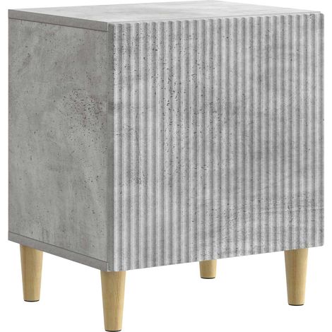 Bedside Cabinet Concrete Grey 43 x 34.5 x 50 cm Engineered Wood vidaXL