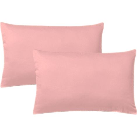 KLULK Set 2 Federe Per Cuscini Per Bambini 40x60 Cm,In Puro Cotone 100% Fibra Naturale In Tinta Unita  Salome Made In Italy