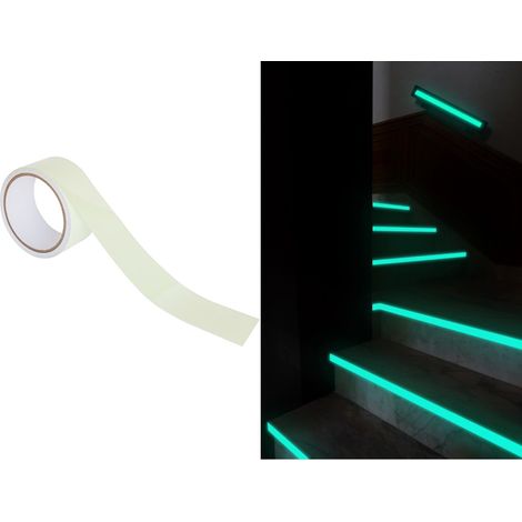 Nastro Adesivo Luminescente Fosforescente Segnaletico si Illumina al Buio 5 Mt (1/4)