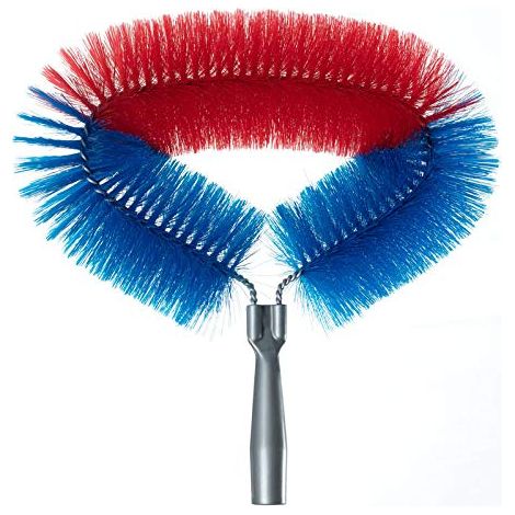 Brosse Nettoyante et Murale, Brosse Nettoyage, Perche Telescopique Nettoyage, Toilettes, Ventilateurs de Plafond avec Filetage Universel pour Fixer des Poteaux Fixes ou Extensibles