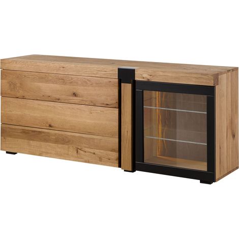 Buffet Chêne sauvage 180x45x75 naturel huilé ROTTERDAM 117