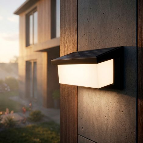 LED-Solarwandleuchte, 3,0 W, Akku 3,7 V, Schutzart IP65