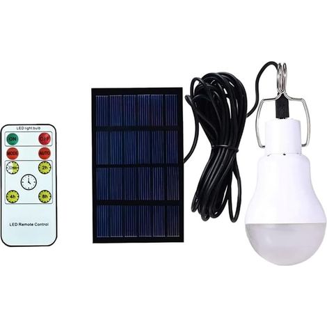 Solar-LED-Lampe für den Außenbereich, Solar-Campinglampe, Solar-Hängelampe mit Solarpanel, Solarbeleuchtung für Outdoor-Aktivitäten, Camping, Wandern, Genossenschaften, mit Fernbedienung (1 Stück) (1/5)