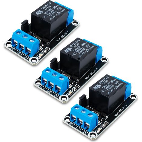 3pcs DC 24V relais Module 1 canal avec optocoupleur haut ou bas niveau trigger Extension Board (1/5)