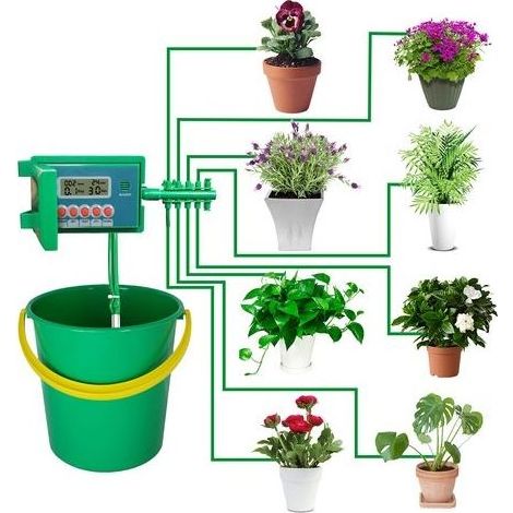 10 Pots Irrigation Système Automatique Arrosage Potager Plantes d'intérieur (1/4)