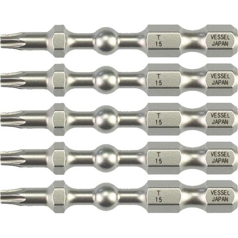 Embout De Vissage Impact Ball 50Mm T15 Boite De 5 Vessel