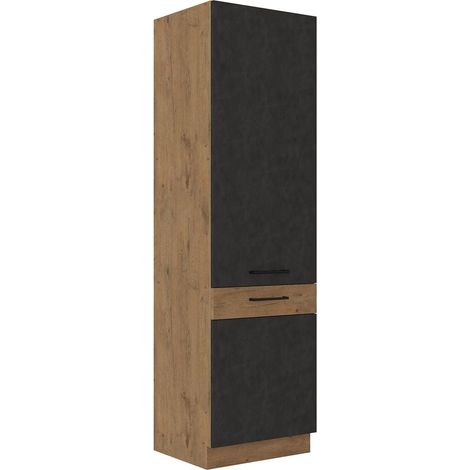 Vigo Hochschrank 60 cm Eiche Lancelot Matera Grau Küchenzeile Küchenblock Küche (1/4)