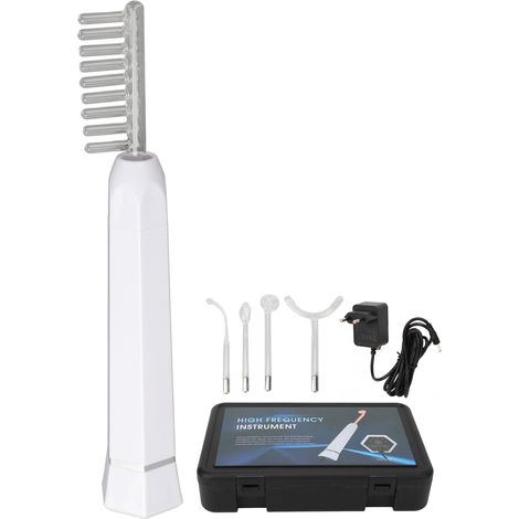 Wand électrothérapie haute fréquence portable pour soin visage et cuir chevelu, lumière rouge, prise EU 100-240V. (1/5)