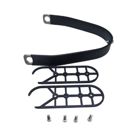 Soporte rígido de aluminio para guardabarros Ninebot Max / Motus Scooty 10 (negro) (1/5)