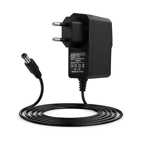12V 1A Universal-Netzteil (AC/DC) 100-240V 50/60Hz, Ladegerät mit 5,5x2,1mm Klinkenstecker für LEDs, Kameras, Router, TV-Boxen und andere elektronische Geräte (1,5 m) (1/5)