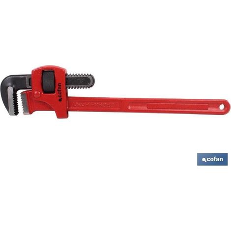 COFAN llave para tubo stillson ref. l-8 , Llave grifa o Stillson reforzada para tubo Estándar. Herramienta de fontanería. Medidas desde 8 hasta 36. Está fabricada en acero especial