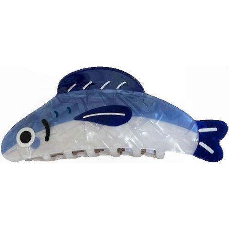 Kreative Haarspange in Fischform aus Acryl, rutschfeste Haarspange für Alltags- und Festtagsfrisuren (1/5)