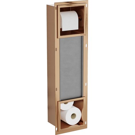 Mexen X-Wall-BP Toilettenpapierhalter mit Magazin, gebürstetes Kupfer - 19C4 (1/5)