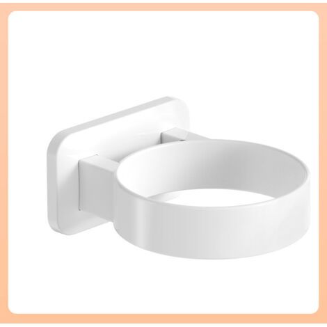 Wall mount for hair dryers – Easy installation without drilling – Space-saving and practical – Suitable for all wall types – Durable material – White
