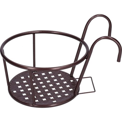Pot de fleurs suspendu d'extérieur Yosoo, élégant en fer pour jardin, terrasse, balcon (1/5)