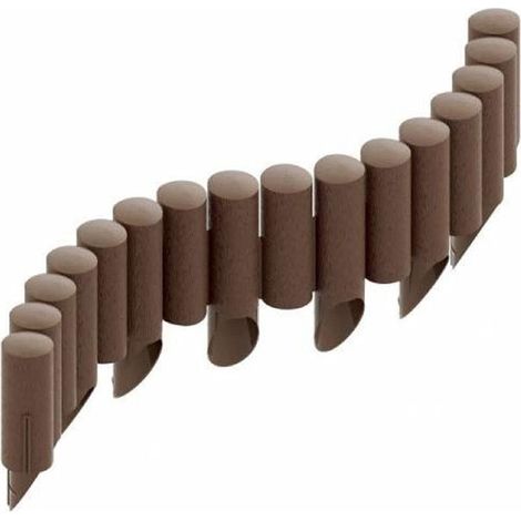 Palissade of garden 4 components 2,3 m Resistant to UV and gel Texture wood without maintenance Assembly practical (1/5)