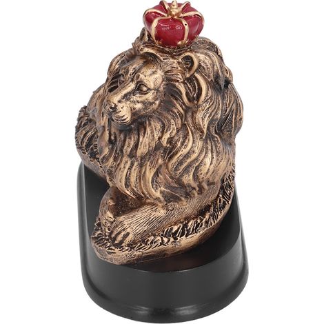 Statue de Lion en Résine pour Décoration d'Intérieur, Salon, Porche ou Jardin, Idée Cadeau Noël