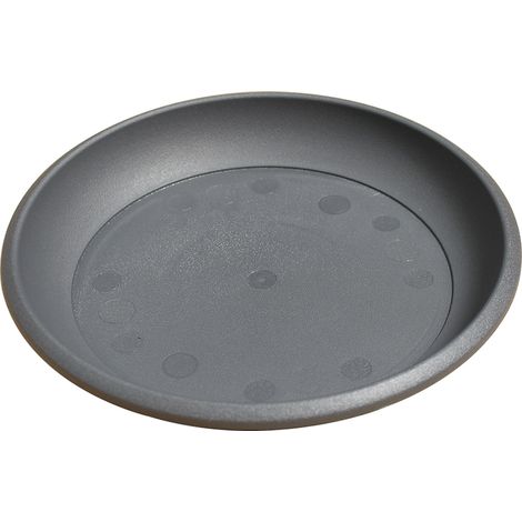 Soucoupe Ø17 cm pour pot de fleur Marina Ø20 cm - Gris anthracite