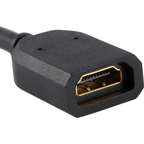 TV, Video & Heim, TV, Video & Heim, Zubehör, 4-teiliges 1,4-mm-Klinkenstecker-auf-Klinkenbuchse-Hochgeschwindigkeits-Verlängerungskabel, vergoldet, für TV und PC (1/5)