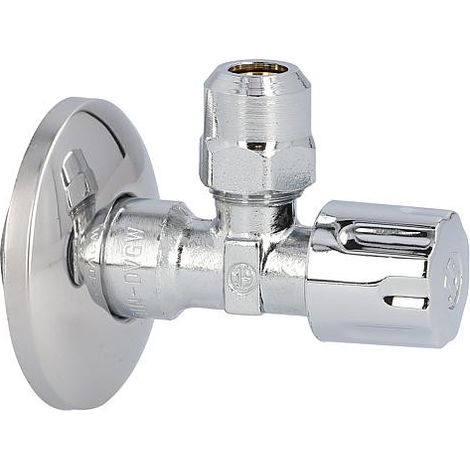 Vanne d angle Schlösser 1/2"x3/8"x10 - avec bague teflon filetage male auto-étanche (1/2)