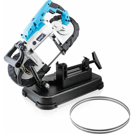 Bituxx 1100W Metallbandsäge Metall Bandsäge Metallsäge Eisensäge elektrische Säge mit LED Arbeitstisch und 2 Bänder (1/5)