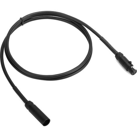 Câble de connexion audio mini XLR 3 broches mâle vers femelle pour caméscope, appareil photo reflex numérique, interface microphone, 1 m (1/5)