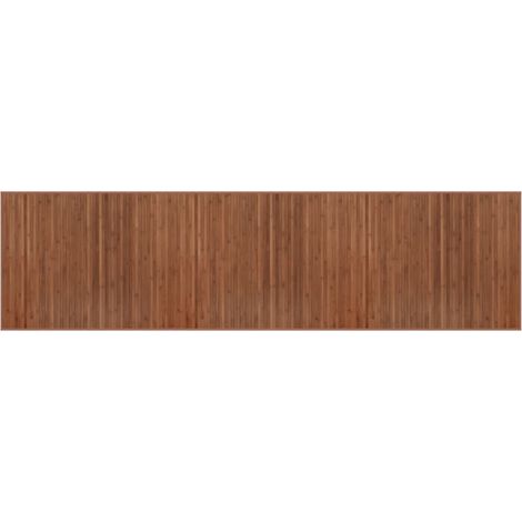 Tapis rectangulaire marron 80x300 bambou (1/5)