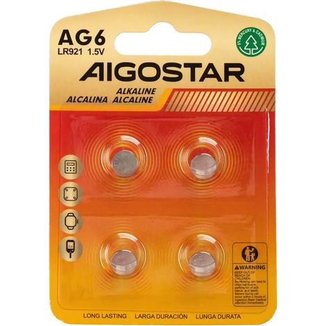 4 x pila batteria a bottone orologio AG6 LR920 371 v370 1,55v