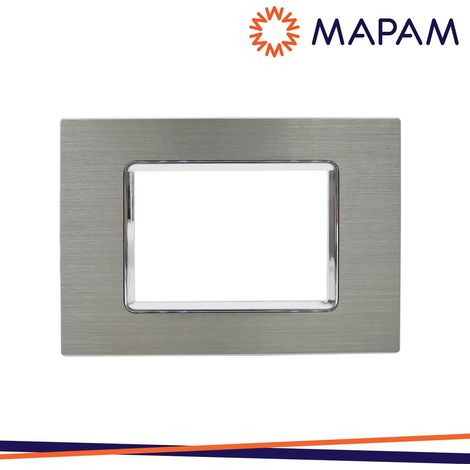 PLACCA ALLUMINIO T3-JOY M5003LL-4 3P PLATINO