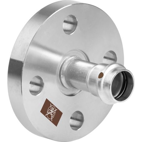 Bride de transition avec SC Temponox 1759.1 en acier inoxydable de 54 mm