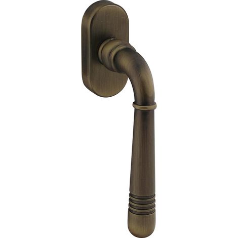Fensterbeschlag Zamak brüniert Fenstergriff Vollmaterial 35mm Vierkant Rasterolive (1/2)